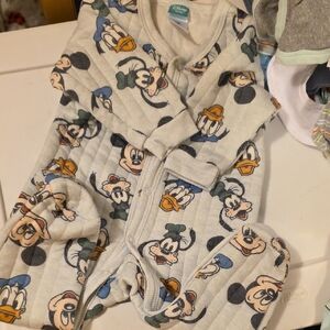 Disney Infant Romper with Blue and Cream Character Design